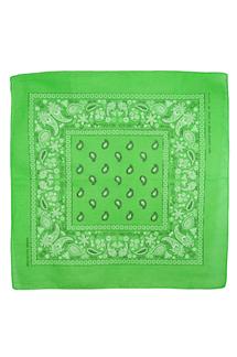 Paisley Print Bandana (Green-Yellow Tones)-S1303-LIME GREEN